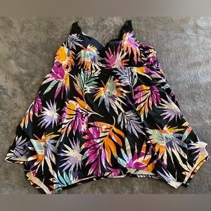 Avenue Plus Sized Womens One Piece Swim Suit